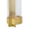 Gold Aluminum Contemporary Wall Sconce, 16" x 5" x 7"
